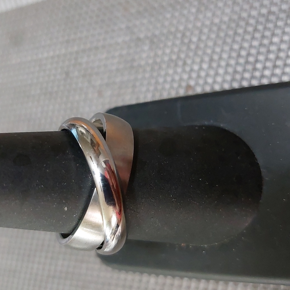 Stainless Steel  Band Shiny, Flat Band Matte Finish